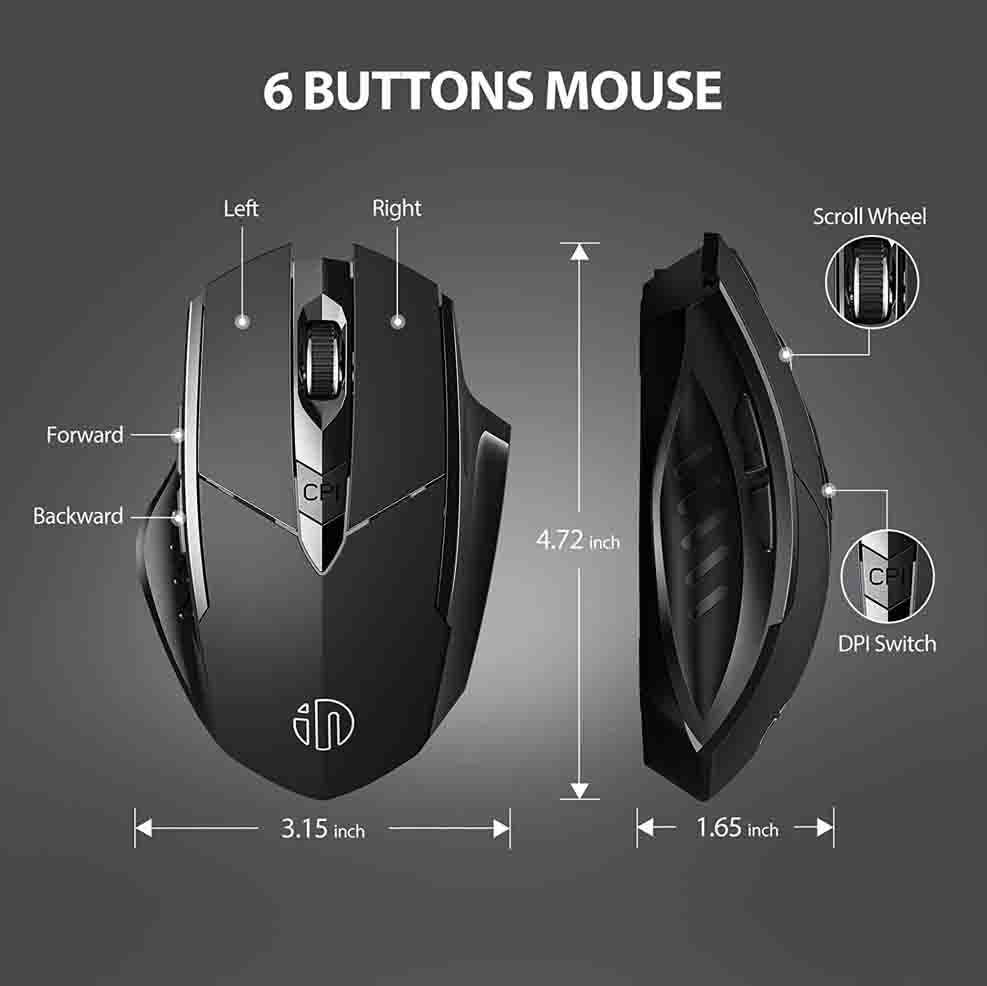 INPHIC Large Ergonomic Mouse